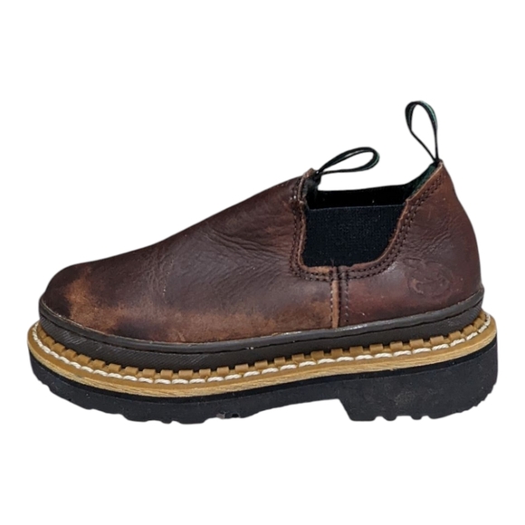 Little Georgia Giant kids' Romeo Brown Leather Shoe Boot Boys Size 13 - Picture 8 of 8